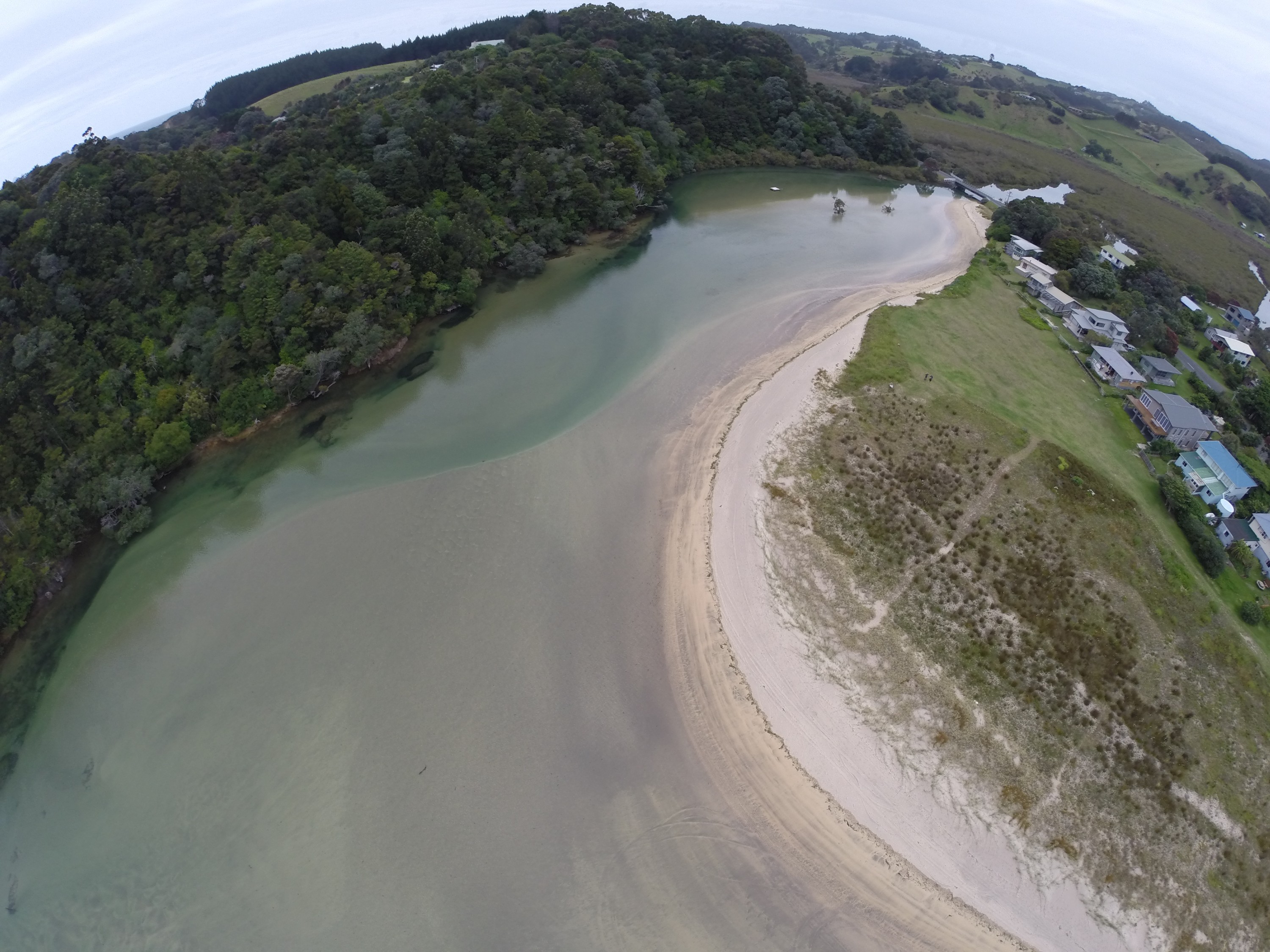 G0012801 – Aerial, quad, quadcopter, crispin, nz, new, zealand, new zealand, Matapouri, Estuary