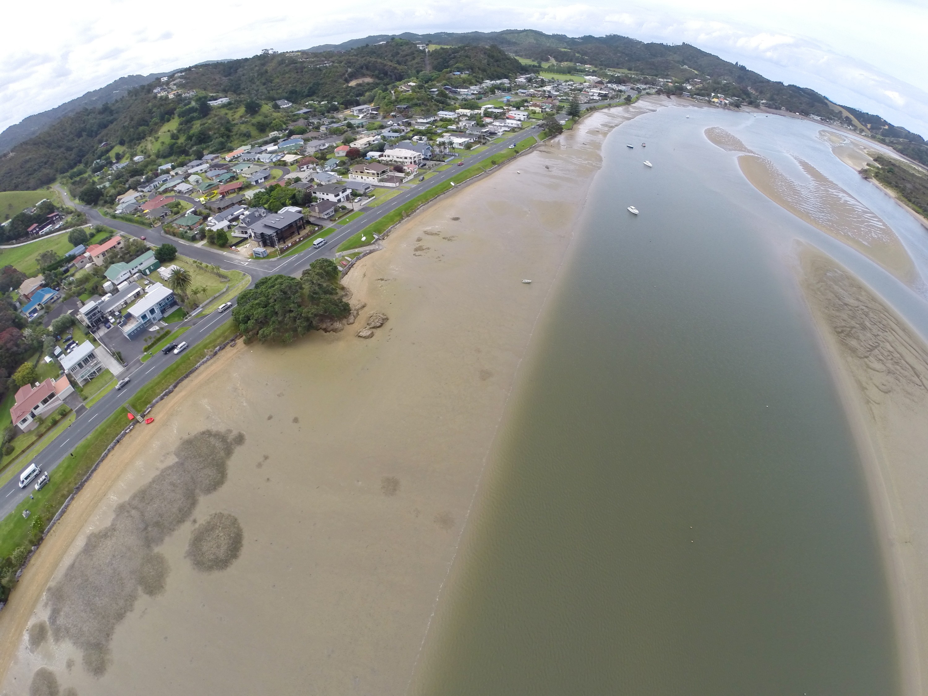 G0012828 – Ngunguru Estuary, aerial, crispin, drone, in the sky, nz, JAN17