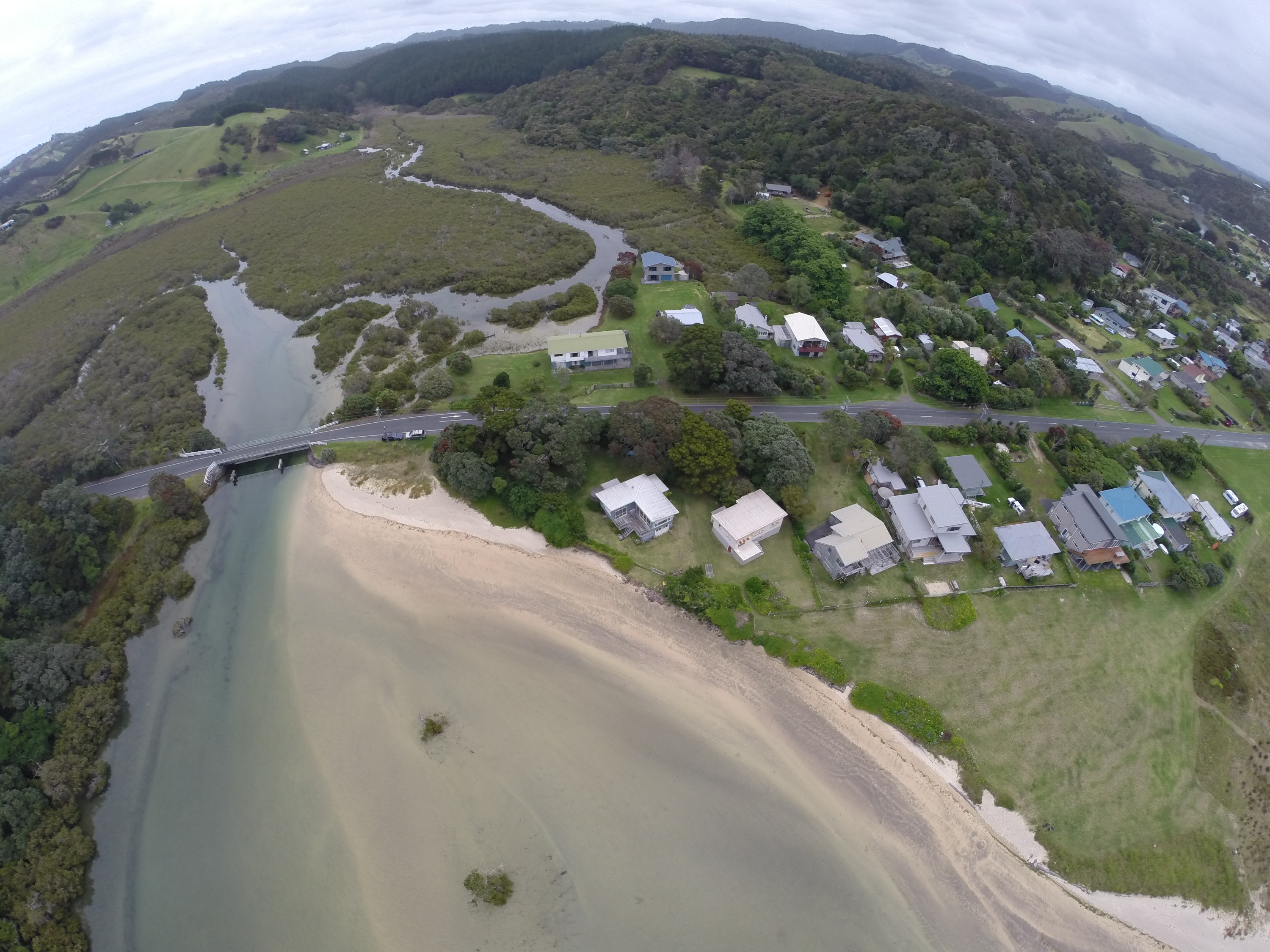 G0012902 – Aerial, quad, quadcopter, crispin, nz, new, zealand, new zealand, Matapouri, Estuary