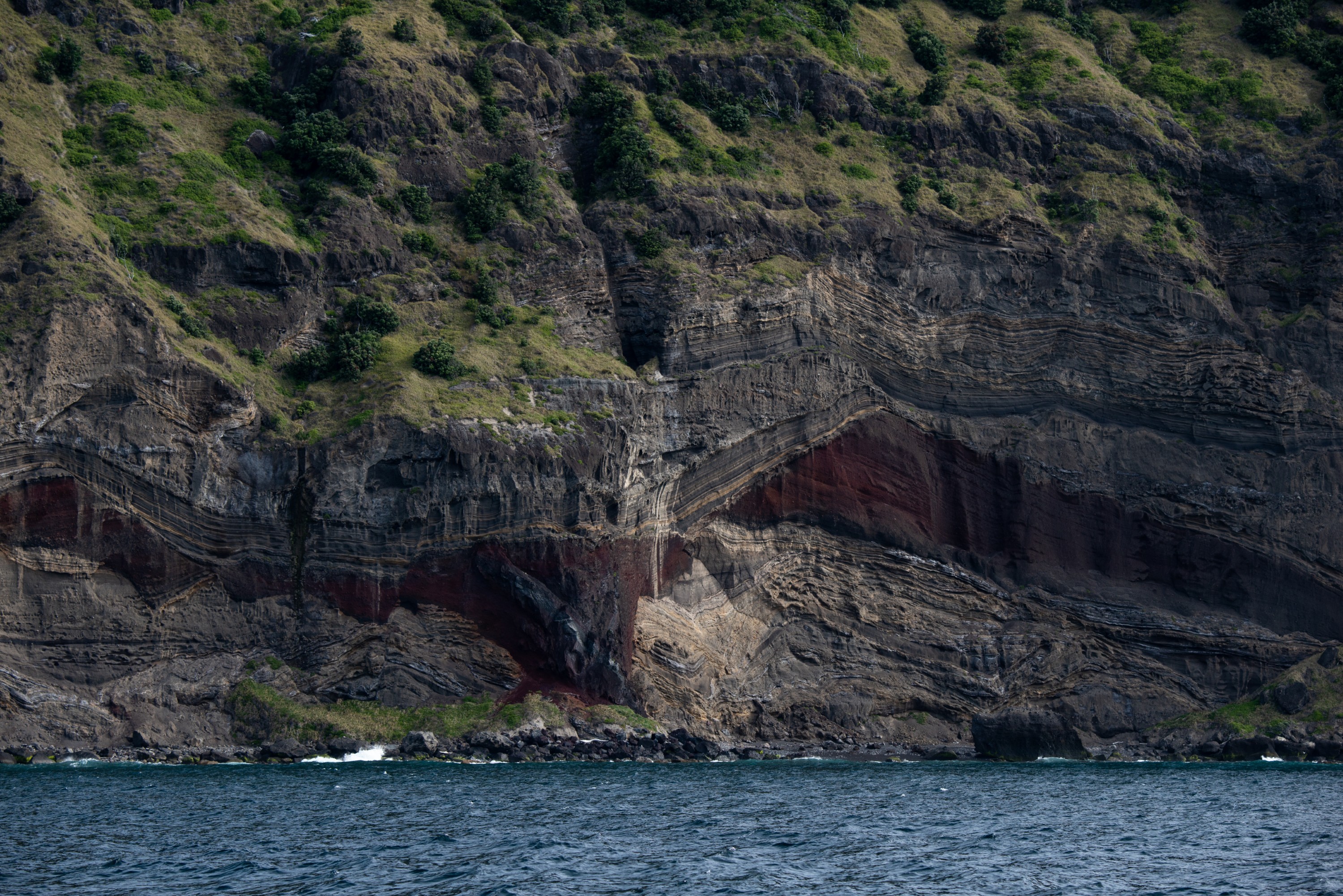 DSC_7129 – Denham bay, Kermadecs, Rangitahua, Raoul, geology, kermadec, stratification
